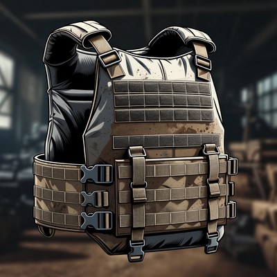 Tactical Bulletproof Vest Illustration