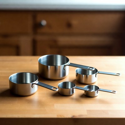 Set of Stainless Steel Measuring Cups