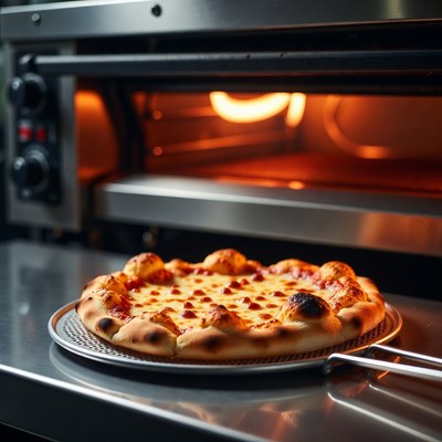 Fresh Pizza in Hot Oven