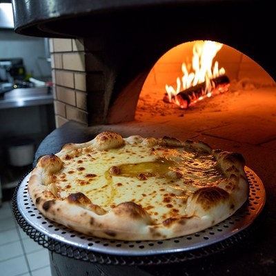 Pizza in Wood-Fired Oven