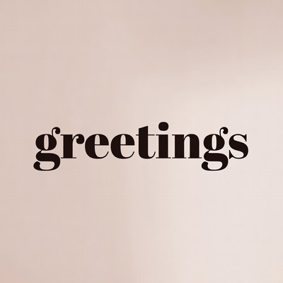 Elegant Greetings Text