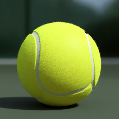 Yellow tennis ball isolated