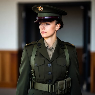 Woman in US Army uniform