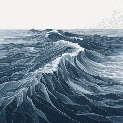 Ocean Waves Illustration