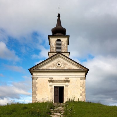 Old Church on Grassy Hill