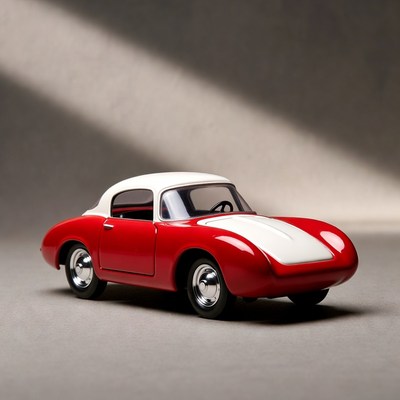 Red White Diecast Sports Car