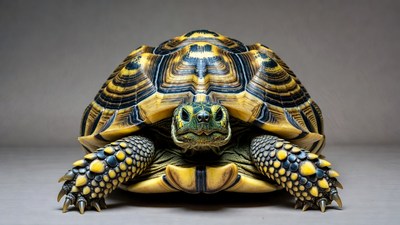 Radiated Tortoise Close-Up