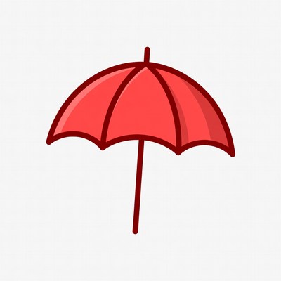 Red Umbrella Illustration