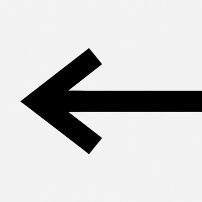 Black Left Arrow Icon