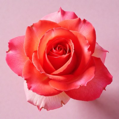 Pink Rose on Pink Background
