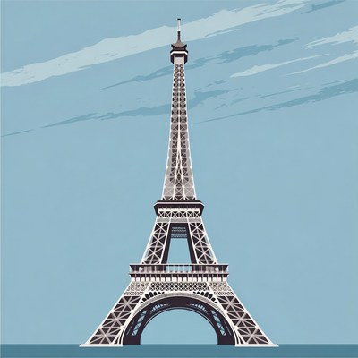 Eiffel Tower illustration