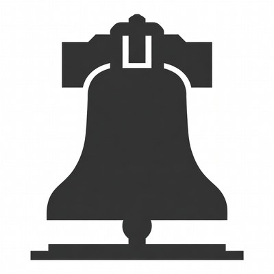 Liberty Bell silhouette icon