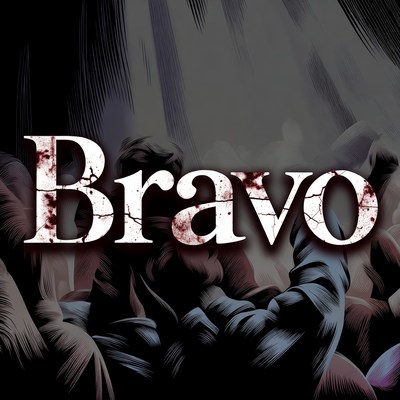 Bloody Bravo Text Illustration