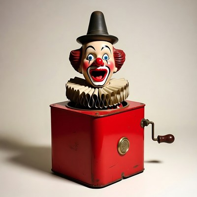 Jack-in-the-Box Clown Toy