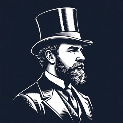 Victorian man in top hat