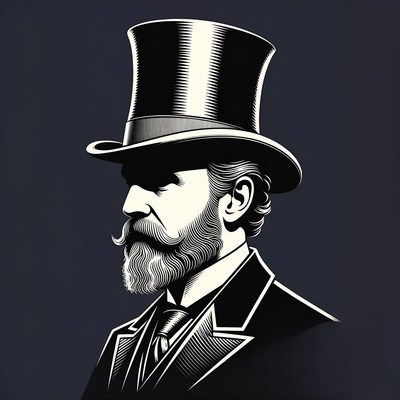 Victorian man in top hat