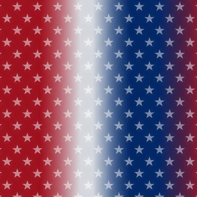 Red White Blue Star Gradient Background
