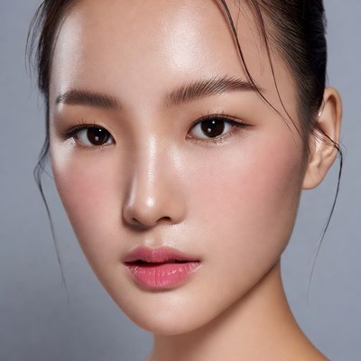 Beautiful Asian woman close-up portrait