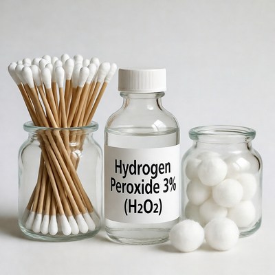 Hydrogen Peroxide 3% with Cotton Swabs
