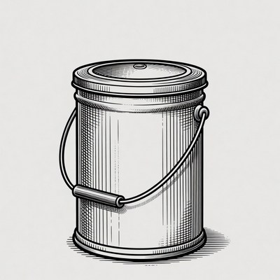 Metal Bucket with Handle