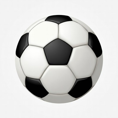 Soccer Ball on White Background