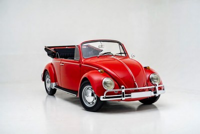 Red Volkswagen Beetle Convertible