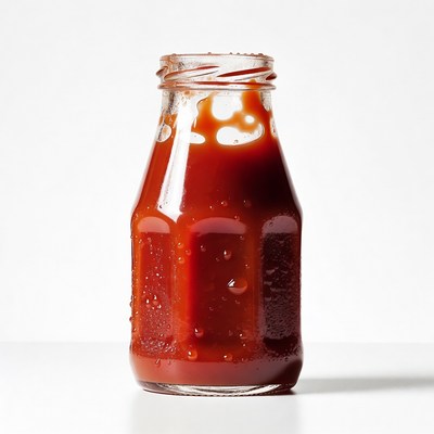 Ketchup Bottle with Condensation