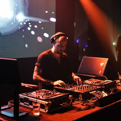 DJ performing at nightclub