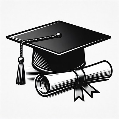 Graduation Cap and Diploma