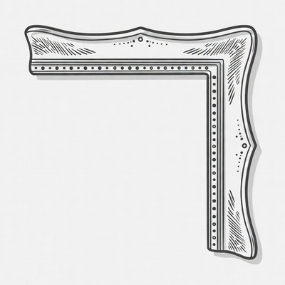 Ornate Sketch Frame Corner