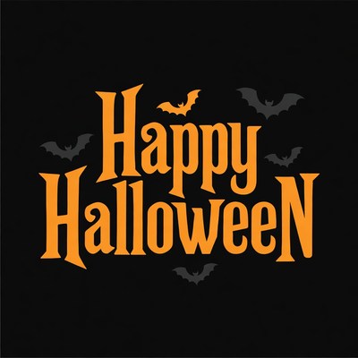 Happy Halloween with Bats