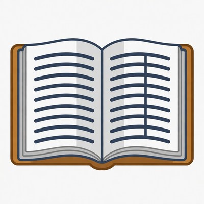 Open Book Illustration