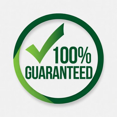 100% Guaranteed Green Checkmark Badge