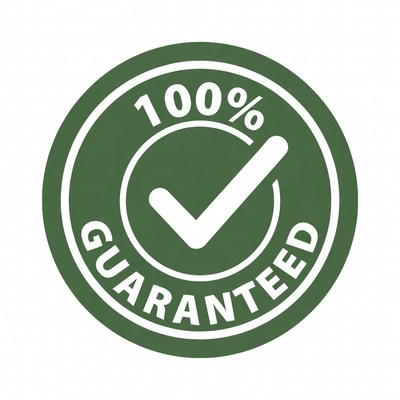 100% Guaranteed Green Checkmark Badge
