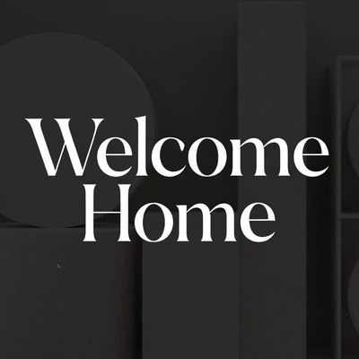 Welcome Home Text Design
