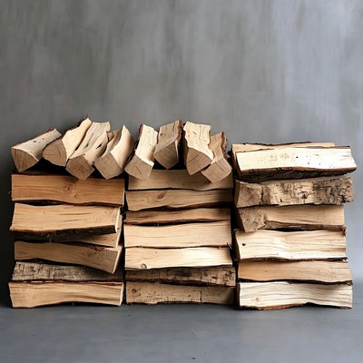 Stack of Firewood Logs