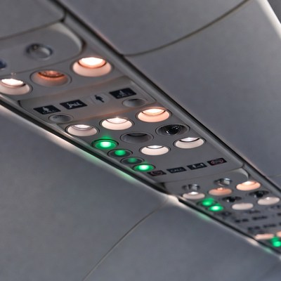 Airplane overhead lighting panel