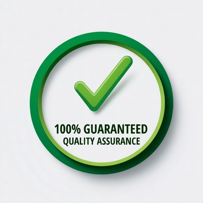 Green Checkmark 100% Guaranteed Quality Badge