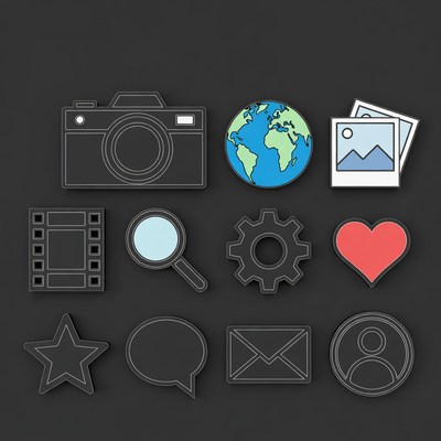 Social Media Icons Set