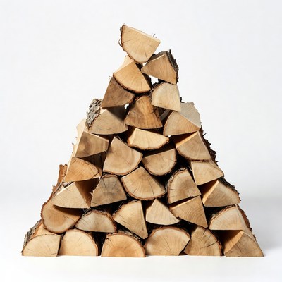 Stack of Firewood Logs