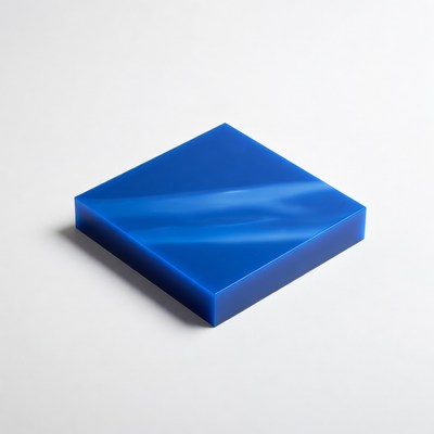 Blue Acrylic Square Block