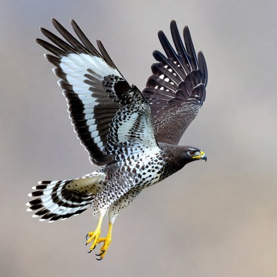 Harrier Hawk Flying with Wings Spread