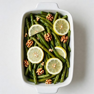 Green Beans with Walnuts and Lemon