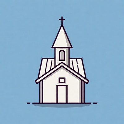 White church illustration