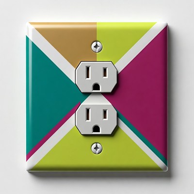Colorful Electrical Outlet Cover
