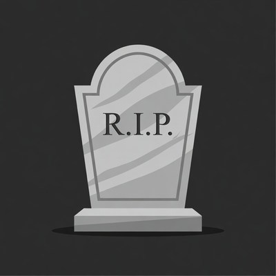 RIP Tombstone Illustration