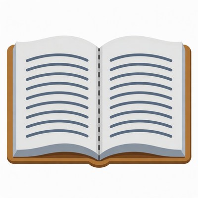 Open Book Illustration