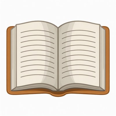 Open Book Illustration