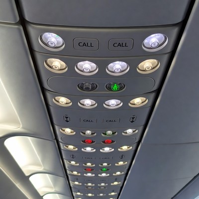 Airplane Overhead Call Light Panel
