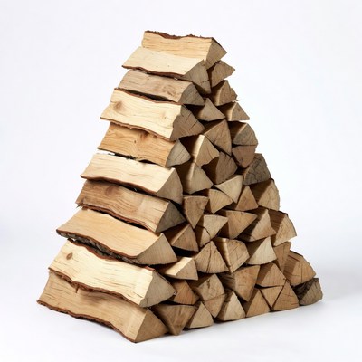 Stack of Firewood Logs